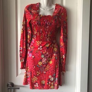 ⭐️SALE⭐️Vintage floral polyester swing dress